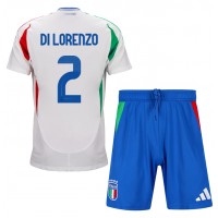Fotbalové Dres Itálie Giovanni Di Lorenzo #2 Dětské Venkovní ME 2024 Krátký Rukáv (+ trenýrky)